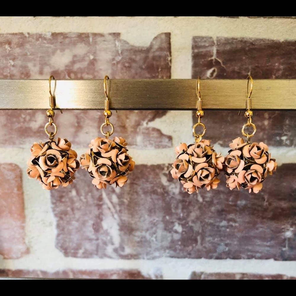 Rosebud Drop Earrings